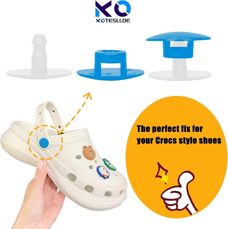KOTESLLOE 8 Sets Replacement Rivets for Crocs, Replacement Parts for Crocs - Image 2
